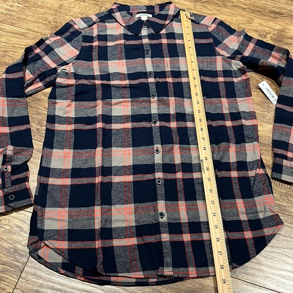 Goodthreads plaid cozy button down cottage vibe long slee… - Picture 6 of 11